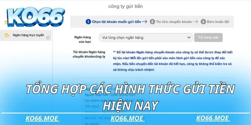 Tổng hợp các hình thức gửi tiền hiện nay