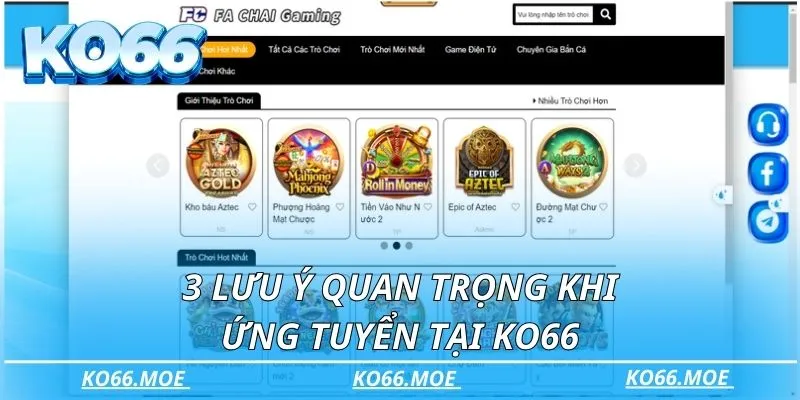 3 lưu ý quan trọng khi ứng tuyển tại KO66