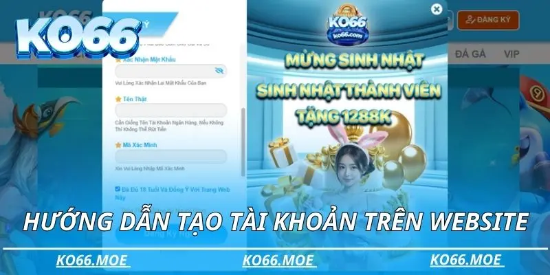 Hướng dẫn tạo tài khoản của thương hiệu trên website