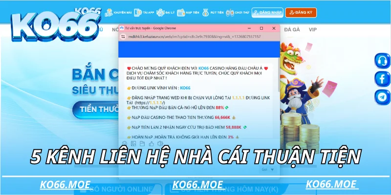 5 kênh liên hệ nhà cái thuận tiện